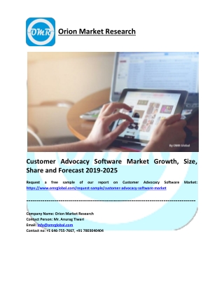 Customer Advocacy Software Market Growth, Size, Share and Forecast 2019-2025