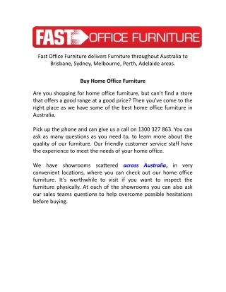 Buy Home Office Furniture At Fast Office Furniture Australia