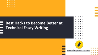 Best Hacks to Become Better at Technical Essay Writing