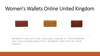 Buy Women's Wallets in the UK