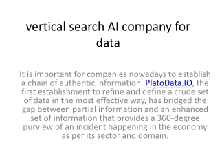 PlatoData.IO Vertical Search. AI.