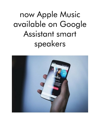 Now Apple Music Available on Google Assistant Smart Speakers