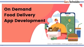 Online food delivery app development