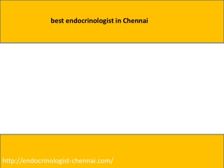 best endocrinologist in Chennai