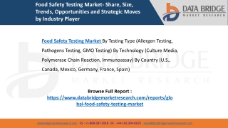 Food Safety Testing Market