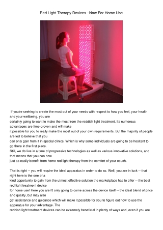 RedLightTherapyDevicesNowForHomeUse