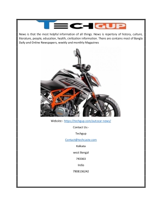 Latest News on Bike Market in Bangla | Techgup.com