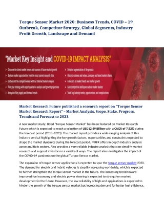 Torque Sensor Market