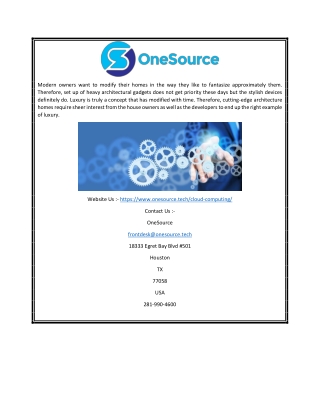 Cloud Services Houston | Onesource.tech