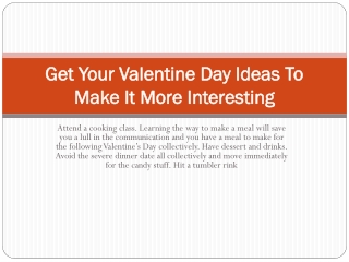 valentine day ideas