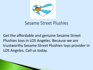 Sesame Street Plushies