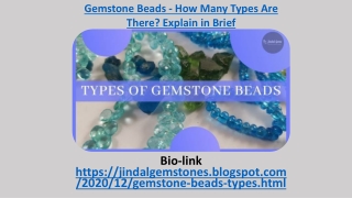 Gemstone Beads - How Many Types Are There? Explain in Brief