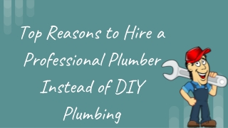 Hire a Professional Plumber Instead of DIY Plumbing