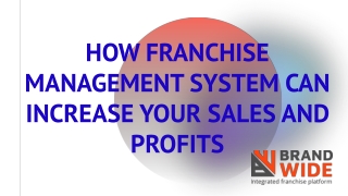 How franchise management system can increase your sales and profits