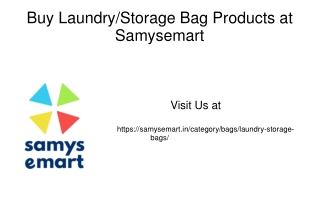 Buy Laundry and Storage Bag products at Samysemart