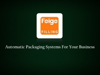 Automatic Packaging Systems Supplier