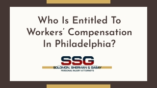 Who Is Entitled To Workers’ Compensation In Philadelphia?