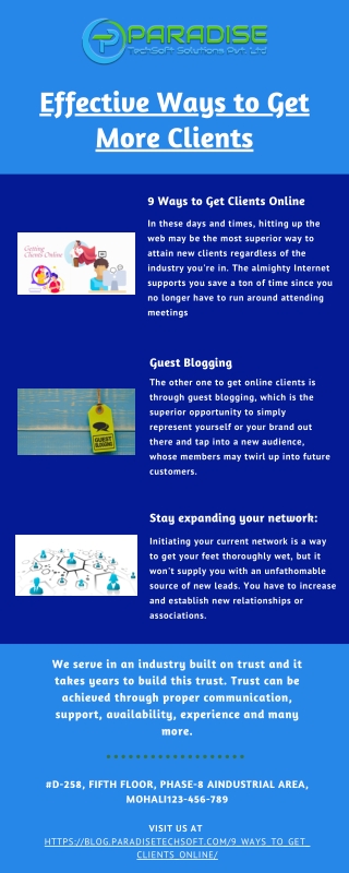 Effective Ways to Get More Clients