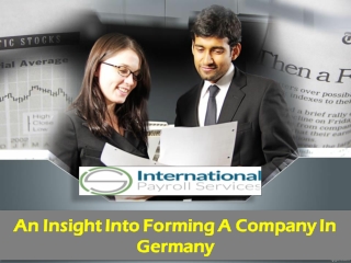 An Insight Into Forming A Company In Germany