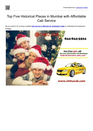 Hire Luxury Car Rental Taxi Service in Mumbai-Chiku Cab Service