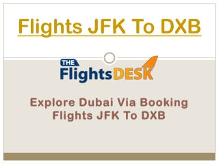 Flights JFK To DXB