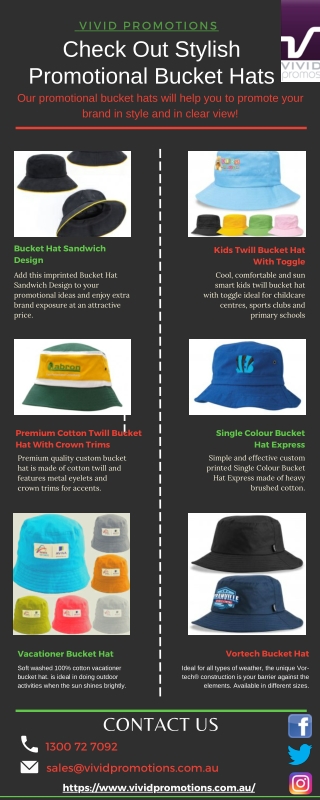 Shop Comfortable & Sun Smart Promotional Caps and Hats