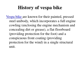 Vespa bike