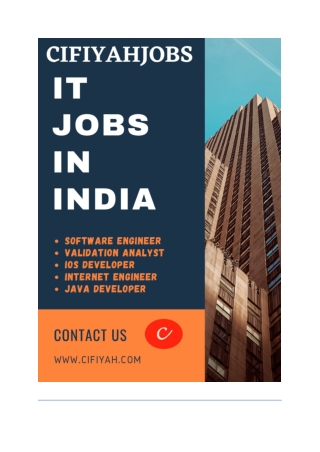 HOW TO BUILD A CAREER IN IT JOB?