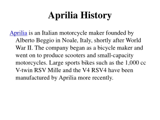 Aprilia