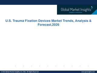 U.S. Trauma Fixation Devices Market Share, Trend & Growth Forecast to 2026