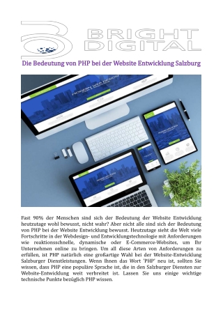 Die Bedeutung von PHP bei der Website Entwicklung Salzburg