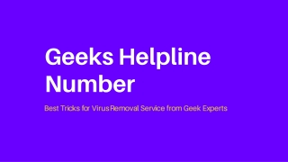 Best Tricks for Virus Removal Service from Geek Experts