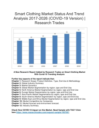Smart Clothing Market Status And Trend Analysis 2017-2026 (COVID-19 Version) | Research Trades