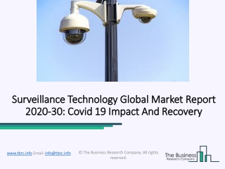 Surveillance Technology Market Growth Prospects, Future Scenario Forecast To 2023