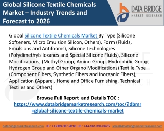 Silicone textile chemicals market