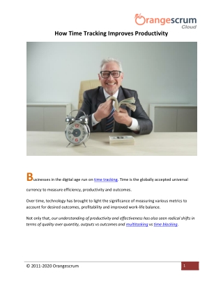 How Time Tracking Improves Productivity