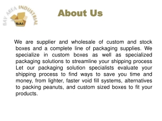 Custom printed shipping boxes