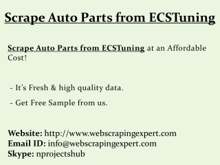 Scrape Auto Parts from ECSTuning