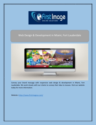 Web Design & Development in Miami, Fort Lauderdale