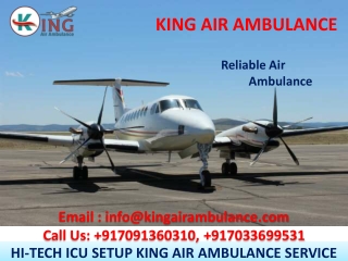 Top-Class ICU Air Ambulance Service from Varanasi and Patna by King