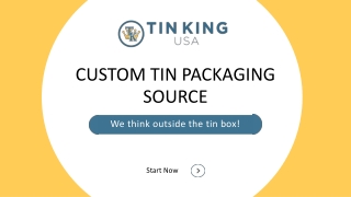 Shop Custom Tin Packaging at Tin King USA | Tin Box Manufacturer