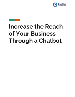 Increase the Reach of Your Business Through a Chatbot