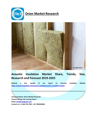 Acoustic Insulation Market Size, Share, Growth, Research and Forecast 2019-2025