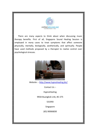 Best Hypnosis Therapy Clinic In Singapore | Hypnohealing