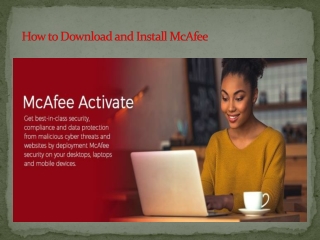 How to Download and Install Mcafee - Mcafee.com/Activate