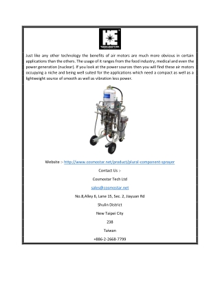 Plural Component Pump | Cosmostar.net