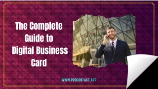 The Complete Guide To Diigital Business Card