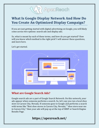 What Is Google Display Network And How Do You Create An Optimized Display Campaign?
