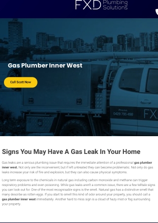 Gas plumber inner west