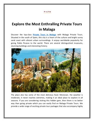 Private Tours in Malaga - Malaga Private Tours